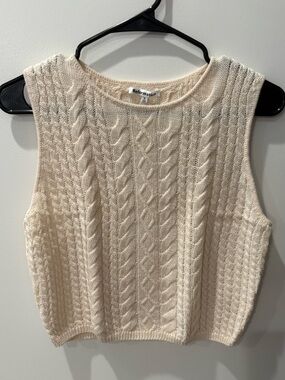 Small Reformation Ginetta Sweater Tank - Cream